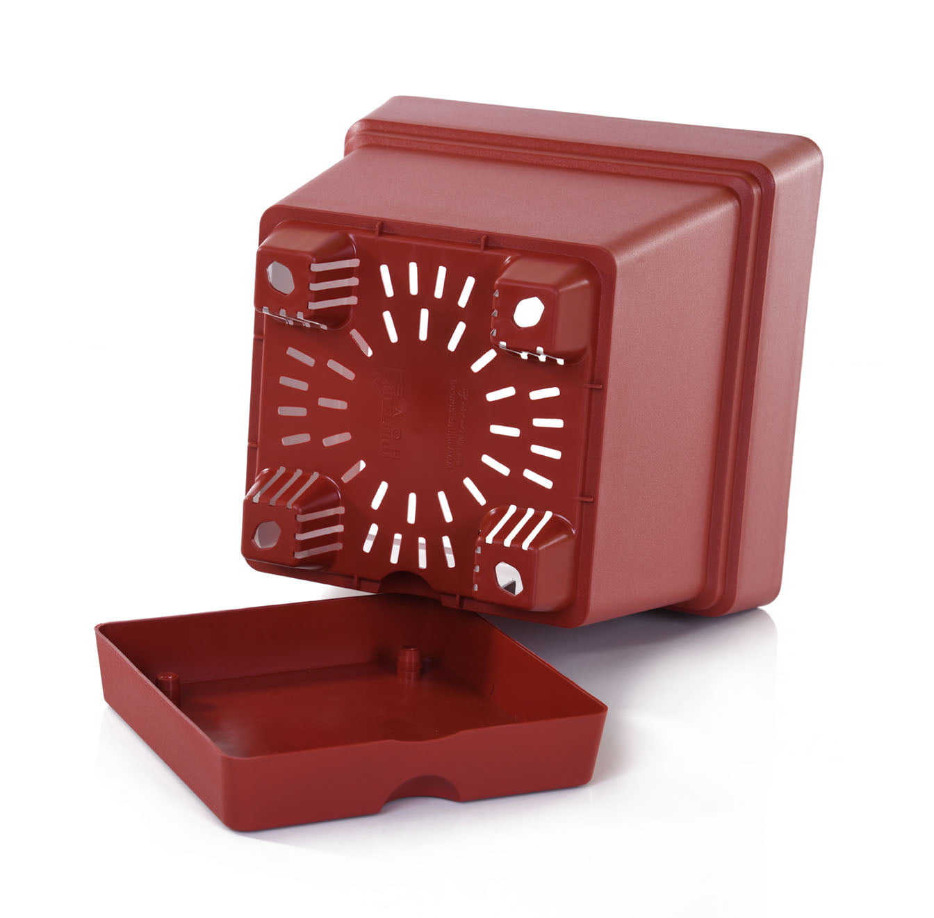 Mintra Home Garden Pots -Fuchsia Square Pot - 6.5inW x 6.5inH