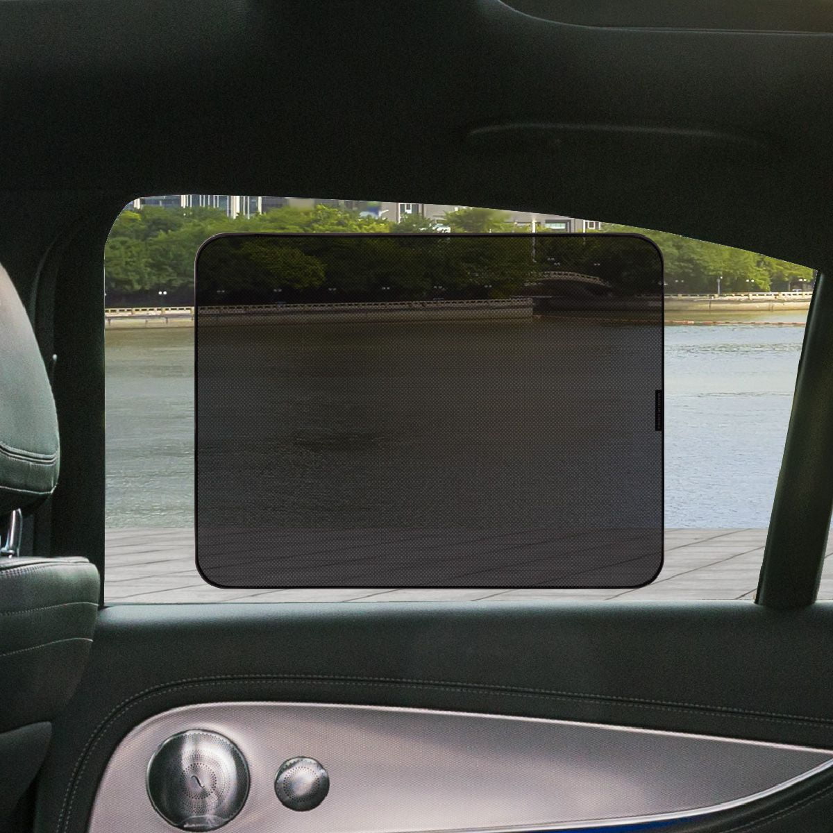 AutoDrive Black PVC Static Cling Sun Shade, 12