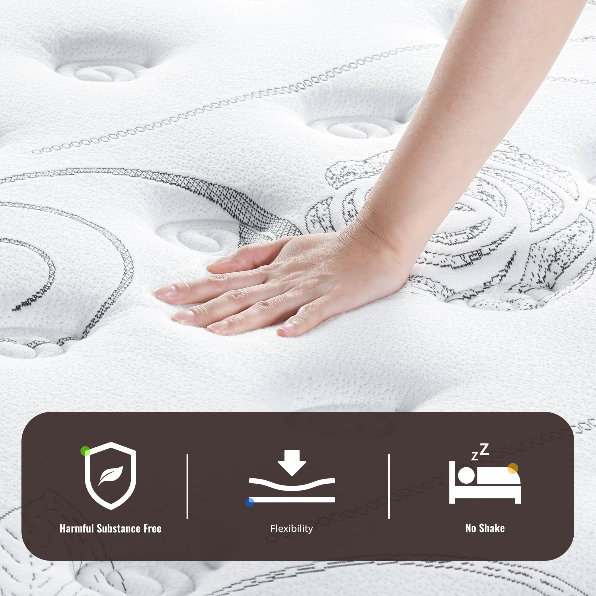13 Inch Ultra Support Gel Hybrid Memory Foam Mattress, Queen