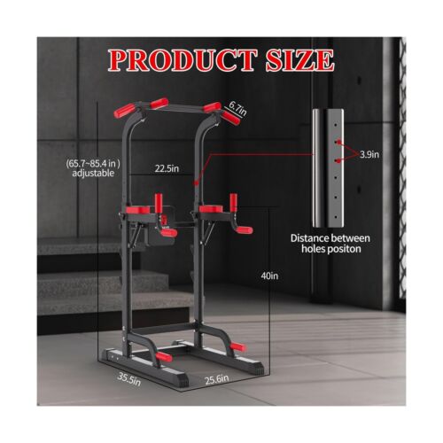 Power Tower Dip Station, Pull Up Bar Station & Multi-Function Gym Equipment F...