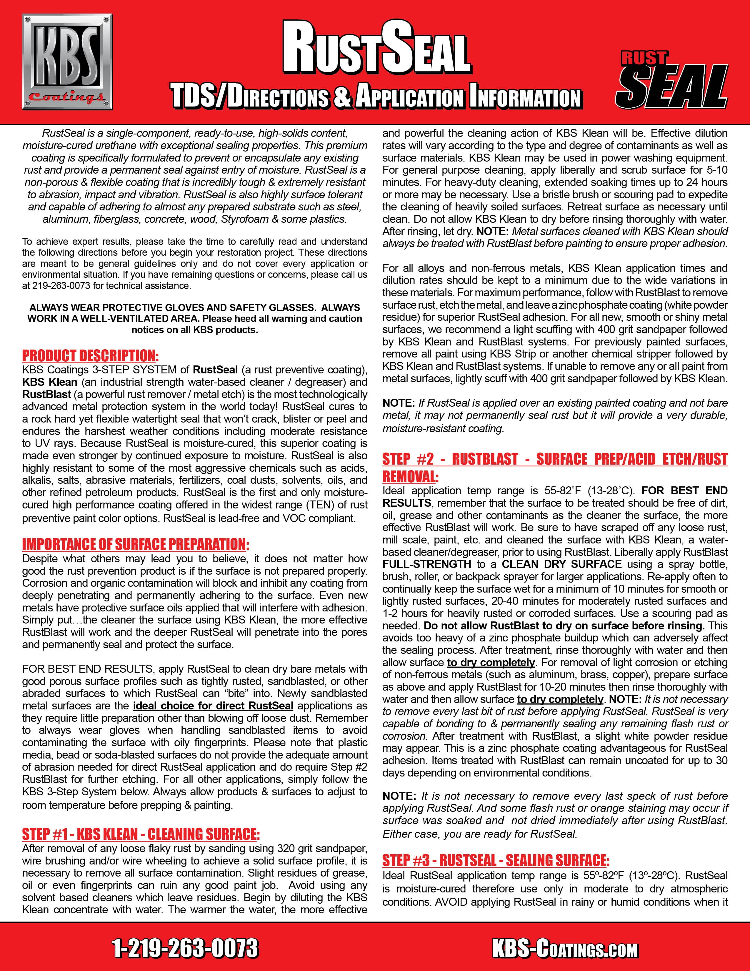 KBS Coatings 4402 Satin Black Rustseal -1 quart, Covers 50 Sq Ft, Proven Rust Prevention