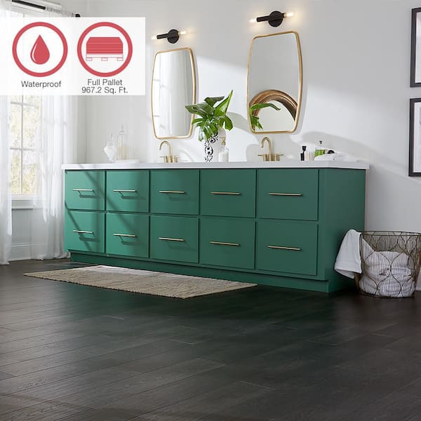 Outlast+ Black Valley Oak 12 mm T x 6.1 in. W Waterproof Laminate Wood Flooring (967.2 sqft/pallet)