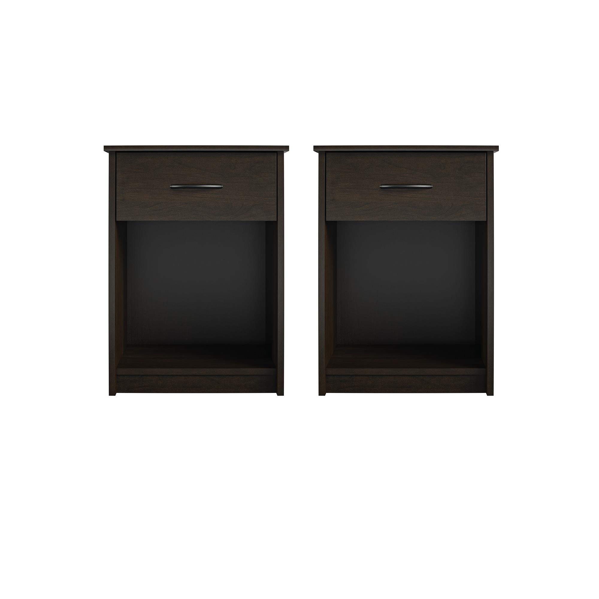 Mainstays Classic Nightstand with Drawer, Espresso