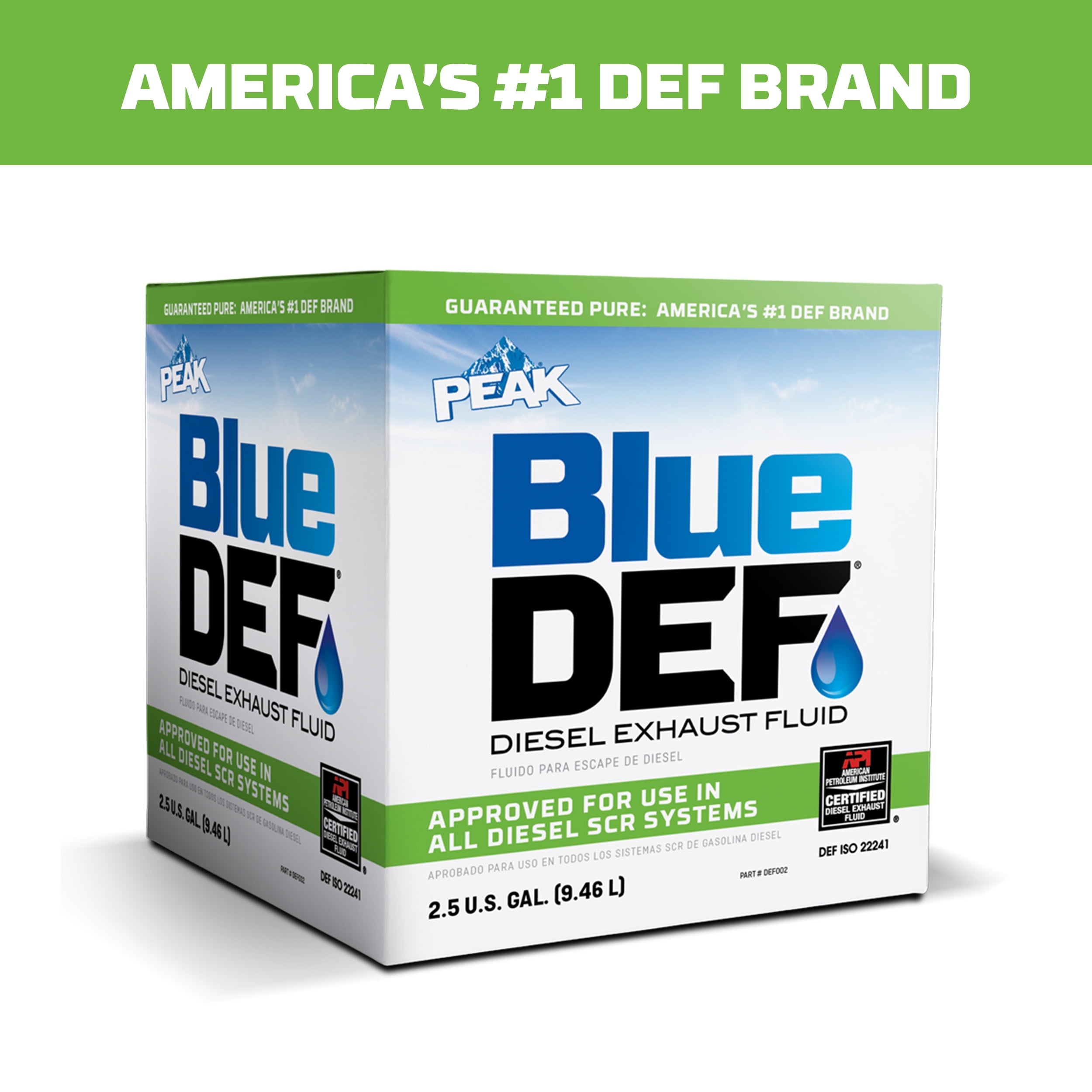 BLUEDEF Diesel Exhaust Fluid, 2.5 gal