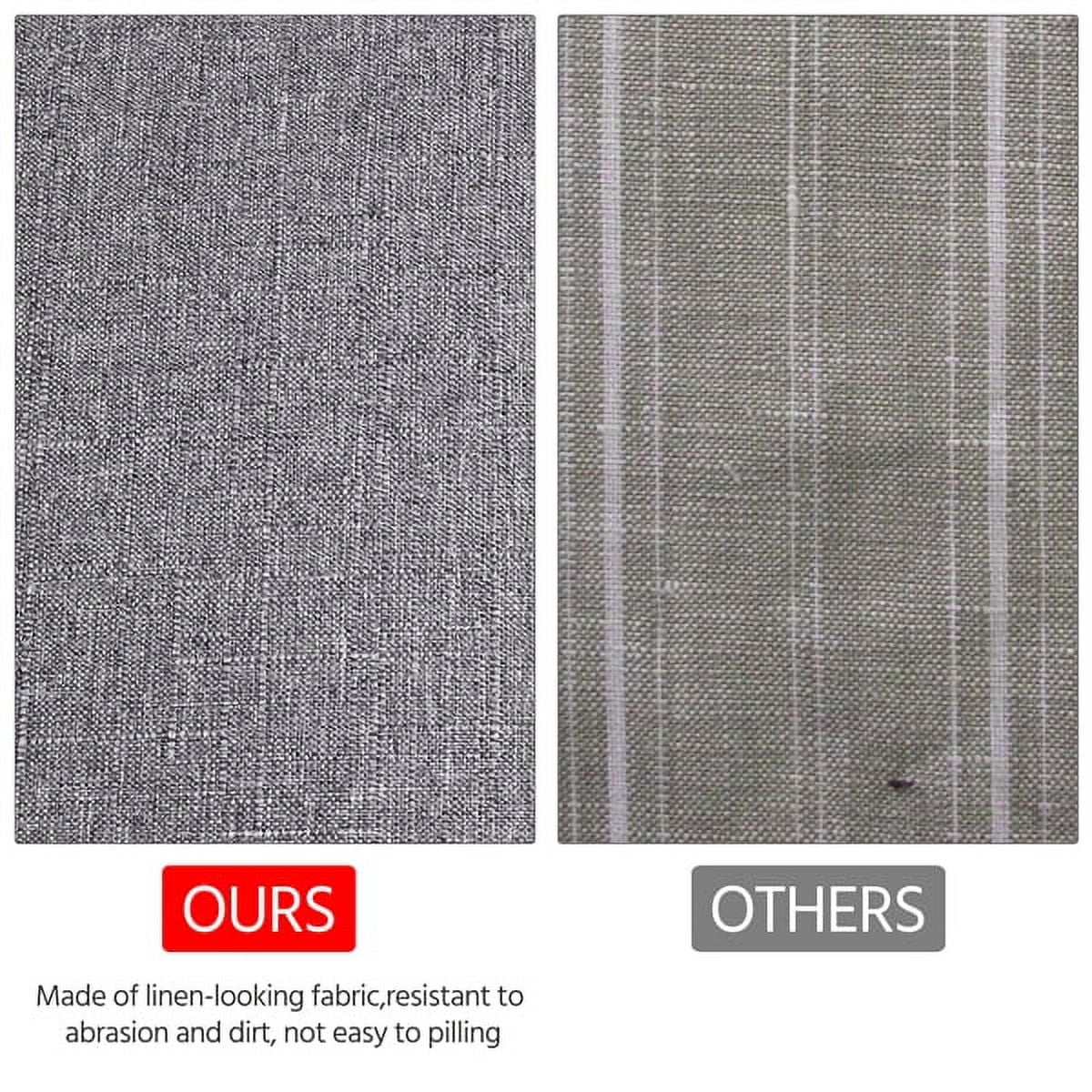 Alden Design Tufted Upholstered High Back Parson Dining Chair, Set of 2, Gray