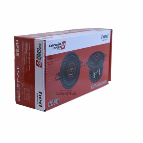 Cerwin Vega H735 3.5" 25W RMS / 250W MAX 2-Way Car Audio Coaxial Speakers