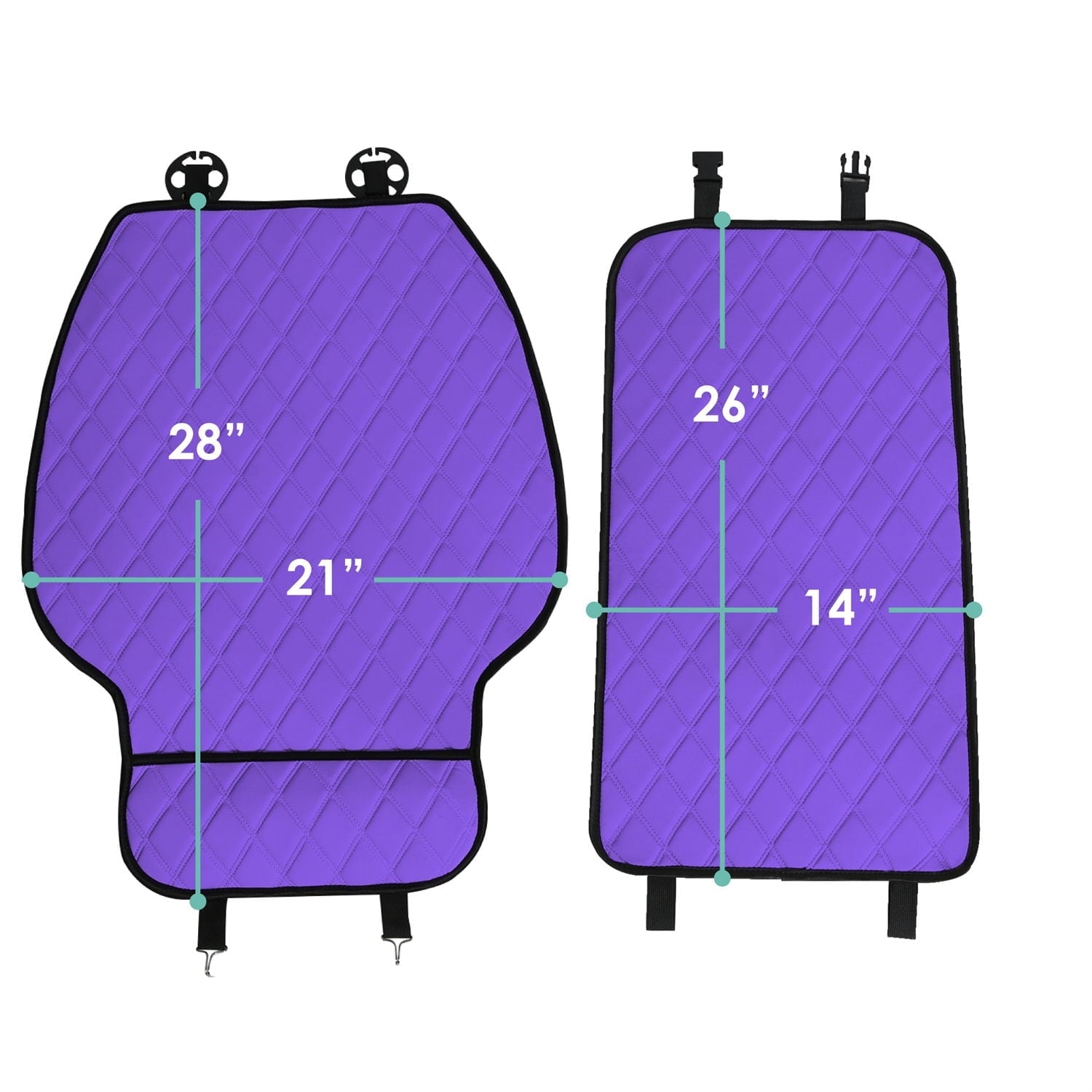 FH Group AFFH1016PURPLE  Universal Purple Neosupreme Car Cushion Seat Covers with Air Freshener