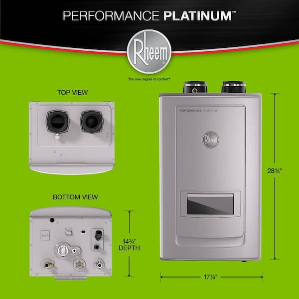 Performance Platinum 9.9 GPM Liquid Propane High Efficiency Indoor Recirculating Tankless Water Heater