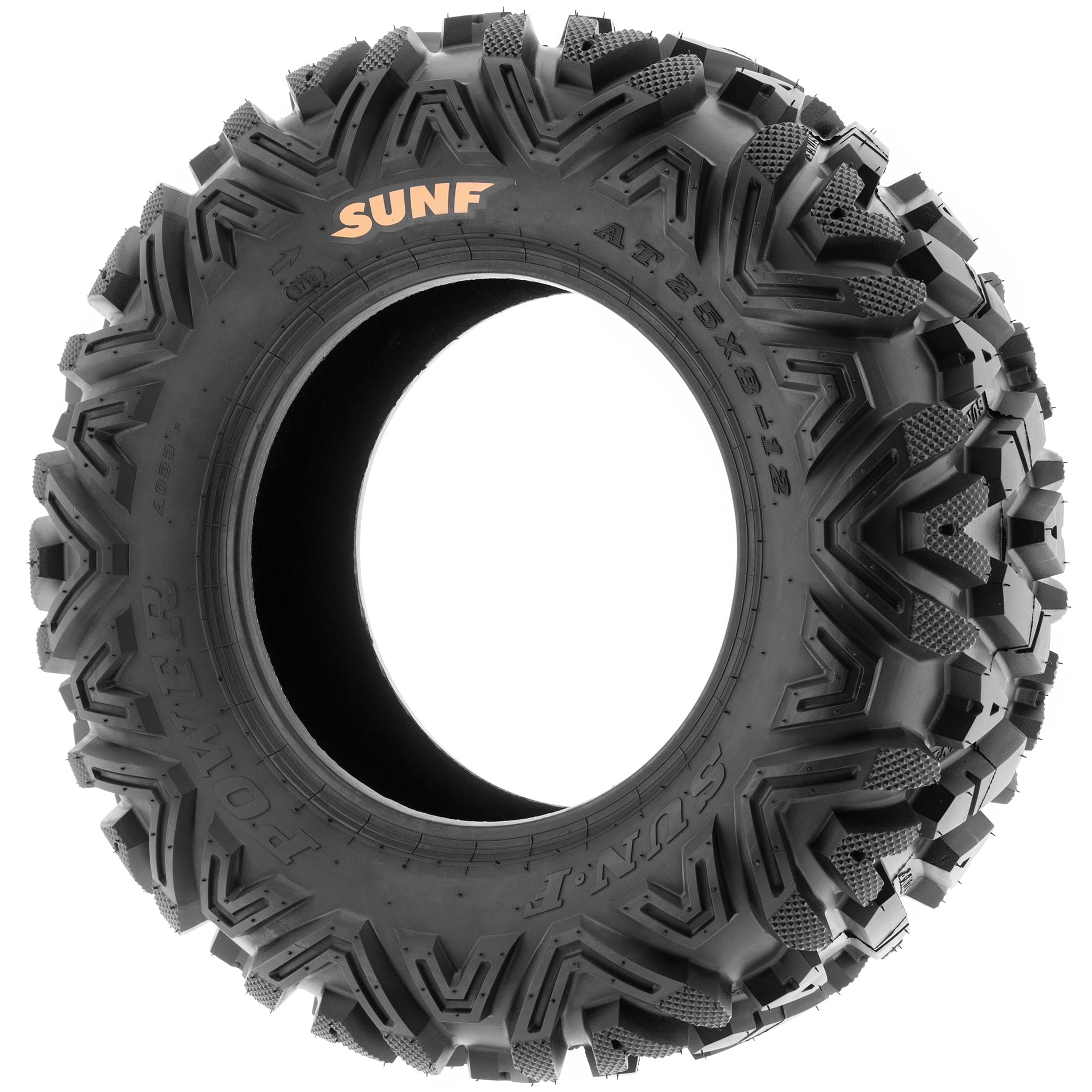 SunF All Terrain ATV UTV Tires 25x8-12 25x8x12 6 PR A033 (Pair of 2)