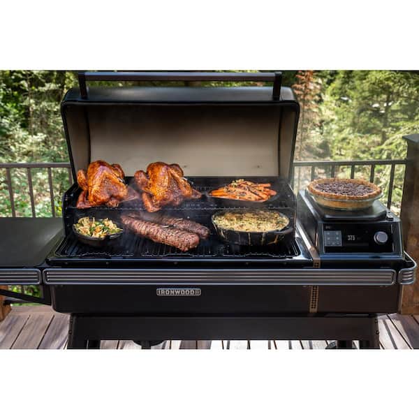 Ironwood XL Wi-Fi Pellet Grill and Smoker in Black