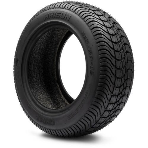 Arisun 215/50-12 Low Pro Tires for EZGO, Club Car, Yamaha Golf Carts (4 Tires)