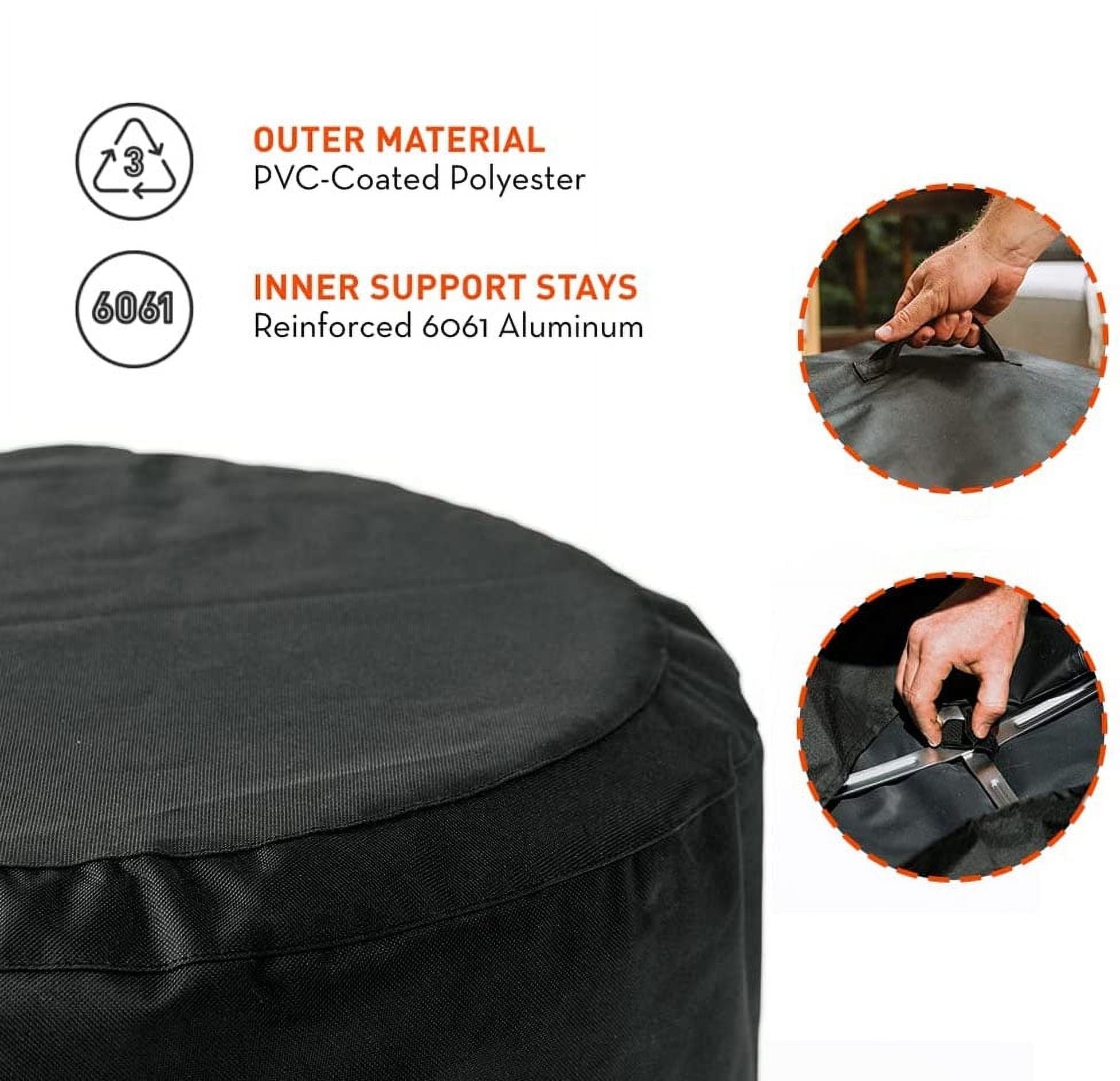 Solo Stove Bonfire Shelter, Protective Cover, Waterproof, PVC-coated polyester, Black