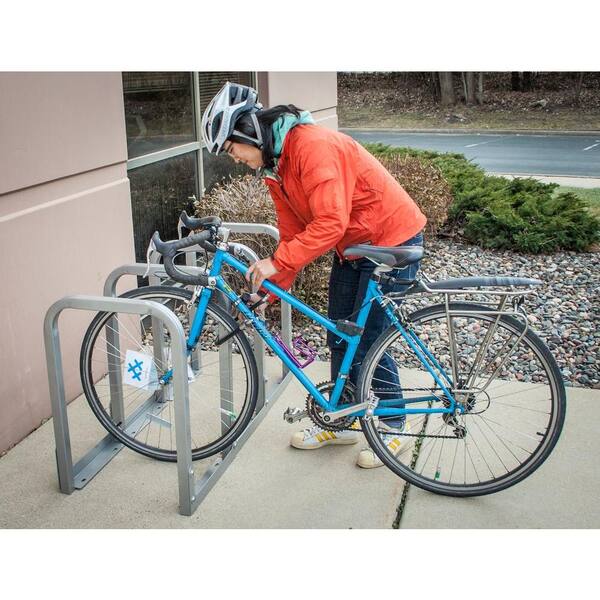 U-Lockit 10-Bike 66 in. Galvanized Bike Rack