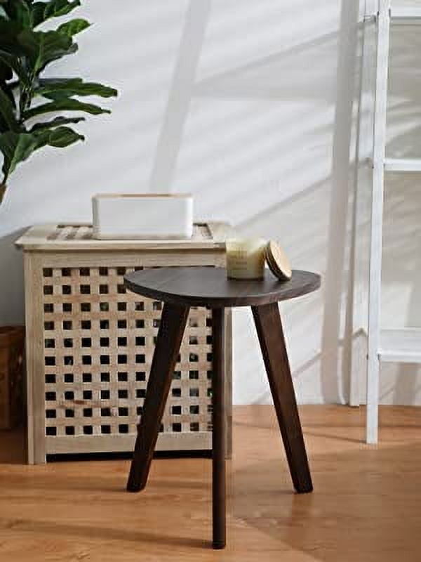 Purzest coffee table, peach wood small space triangle side table, bedroom living room balcony bedside table small table