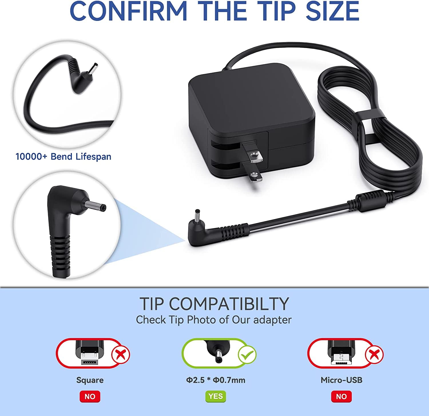 Samsung Chromebook Charger 26W 12V 2.2A Samsung Laptop Charger AC Adapter Charger for Samsung 11.6