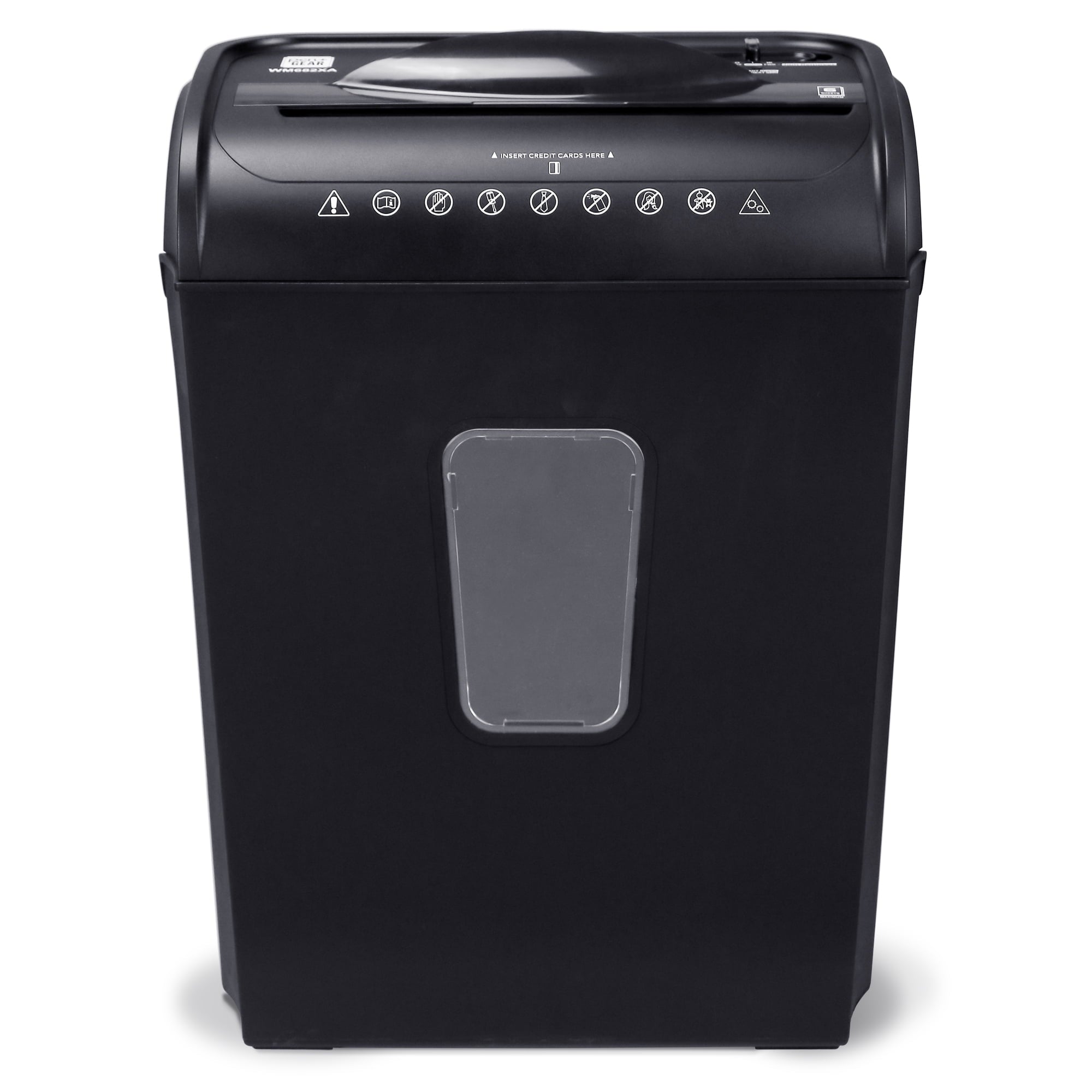 Pen + Gear 6-Sheet Crosscut, Paper/Credit Card Shredder, 11.5L x 6.5W x 16H in.