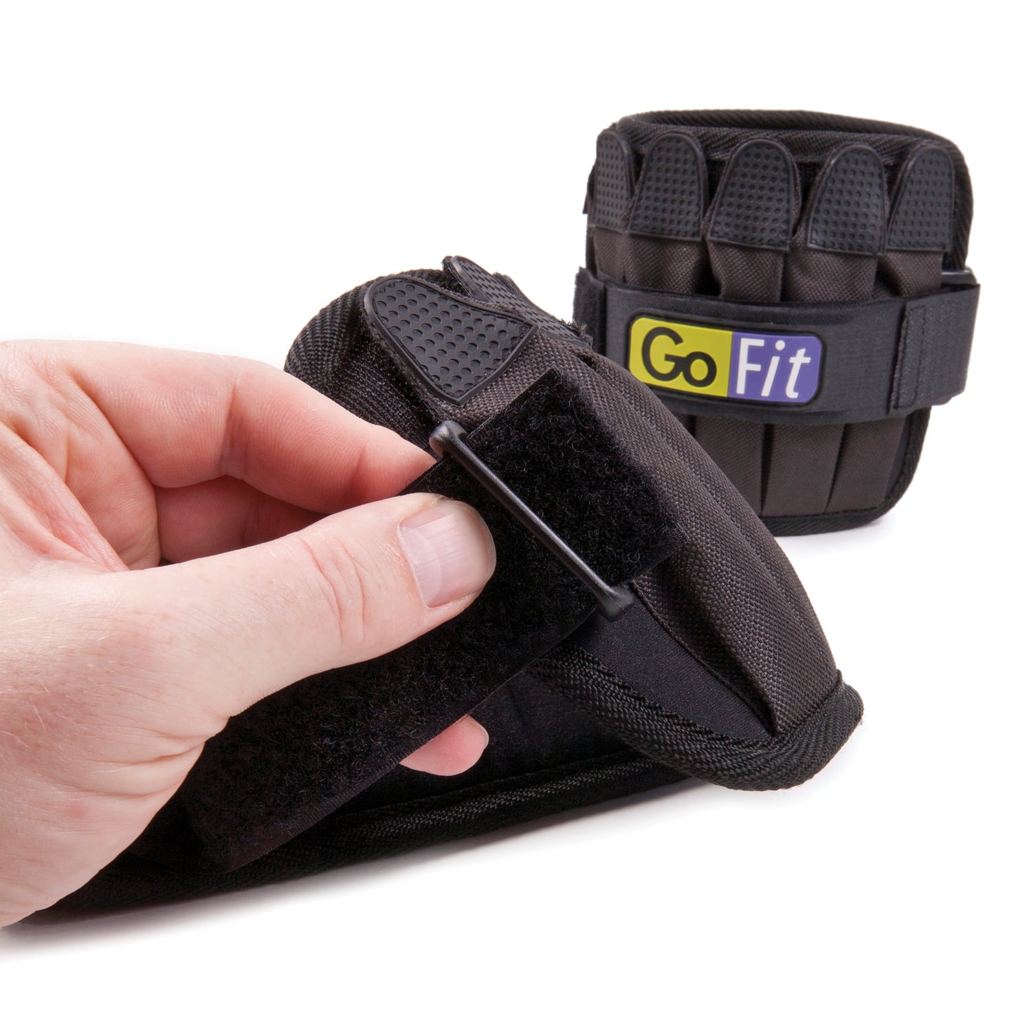 5lb Padded Adjustable Ankle Weights set - 2.5lbs each/5lb pair - Black