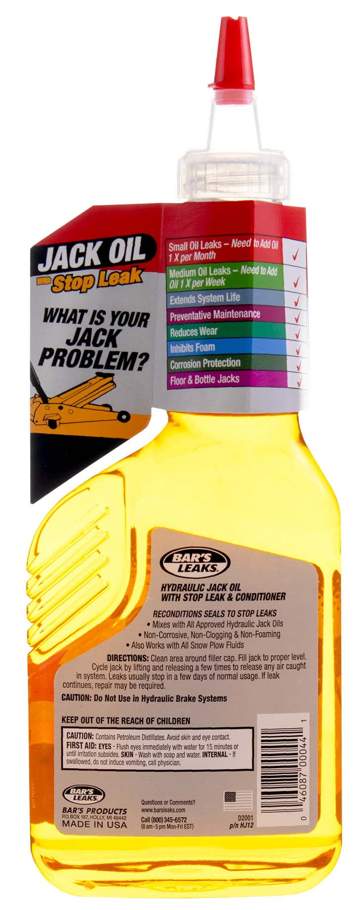 Bar's Leaks Jack Oil with Stop Leak Additive 12.5 oz