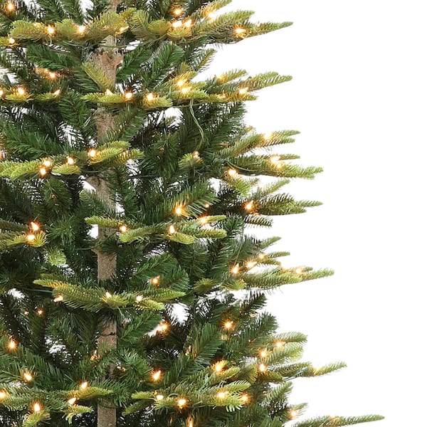 4.5 ft. Green Pre-Lit Slim Aspen Fir Artificial Christmas Tree with 200-Lights