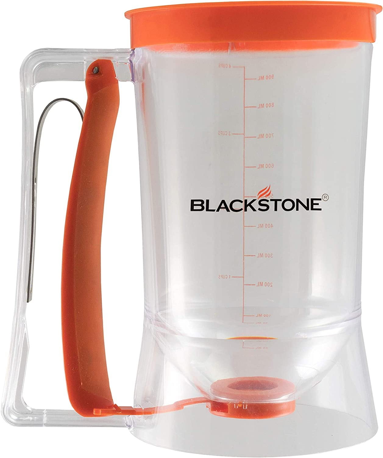 1543 Griddle Breakfast Kit 4 Piece Set Include Batter Dispenser, Bacon Press, Two Egg/Pancake Rings with Handle-Best Indoor-Outdoor Cooking Accessory, Multiple