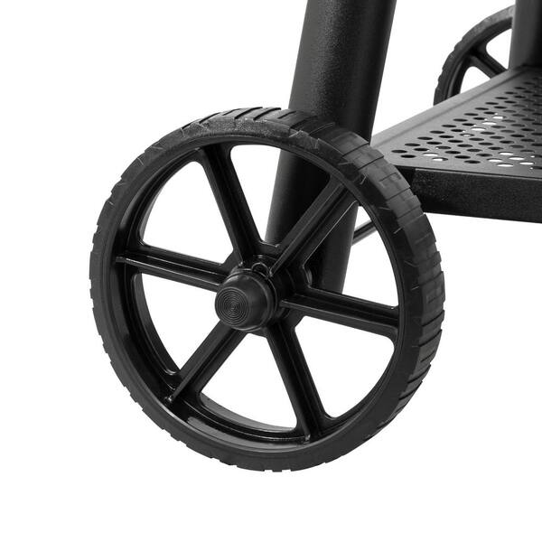 Smokin' Champ Charcoal Grill Offset Smoker in Black