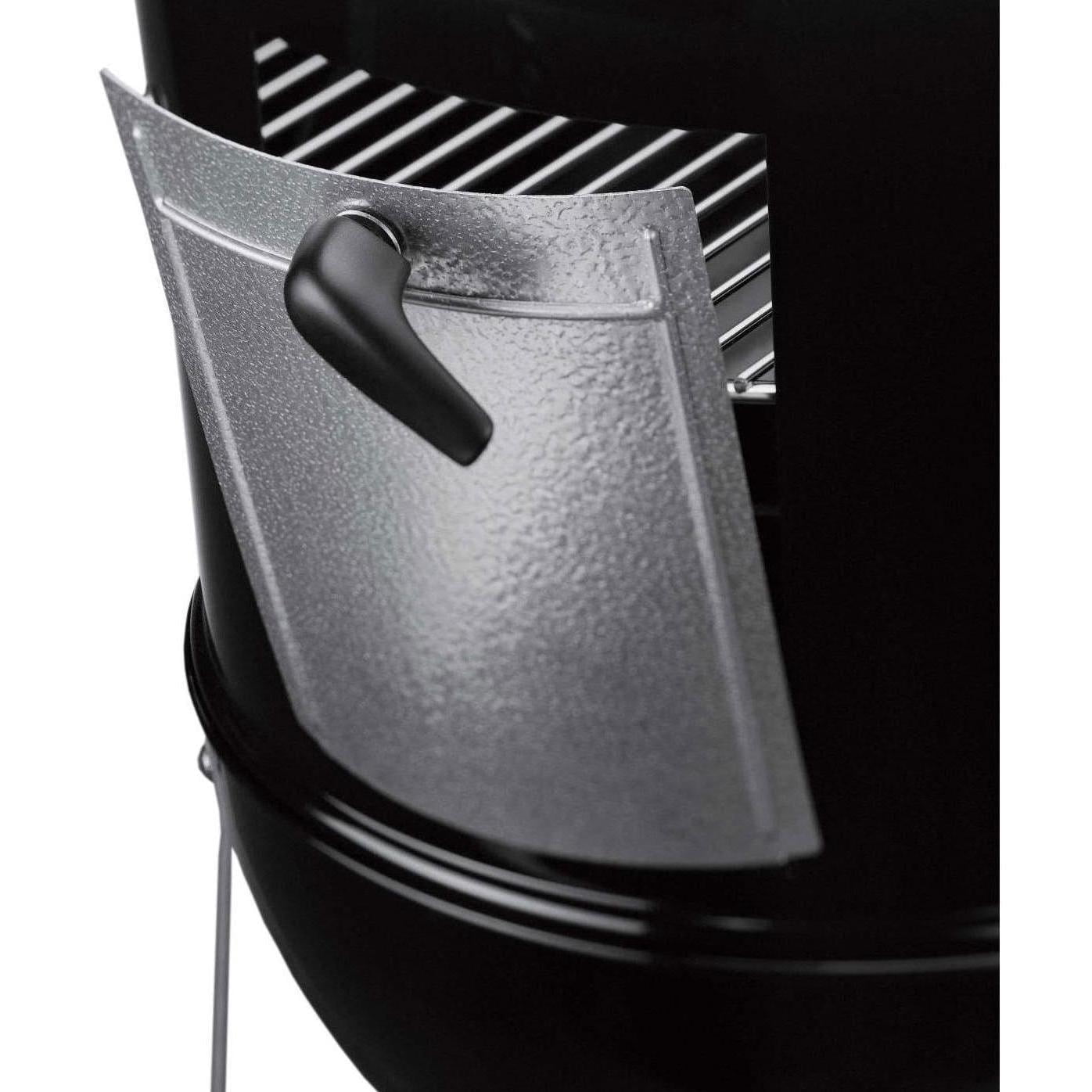 Weber 22 Inch Smokey Mountain Cooker Smoker In Black With Cover And Built-In Thermometer