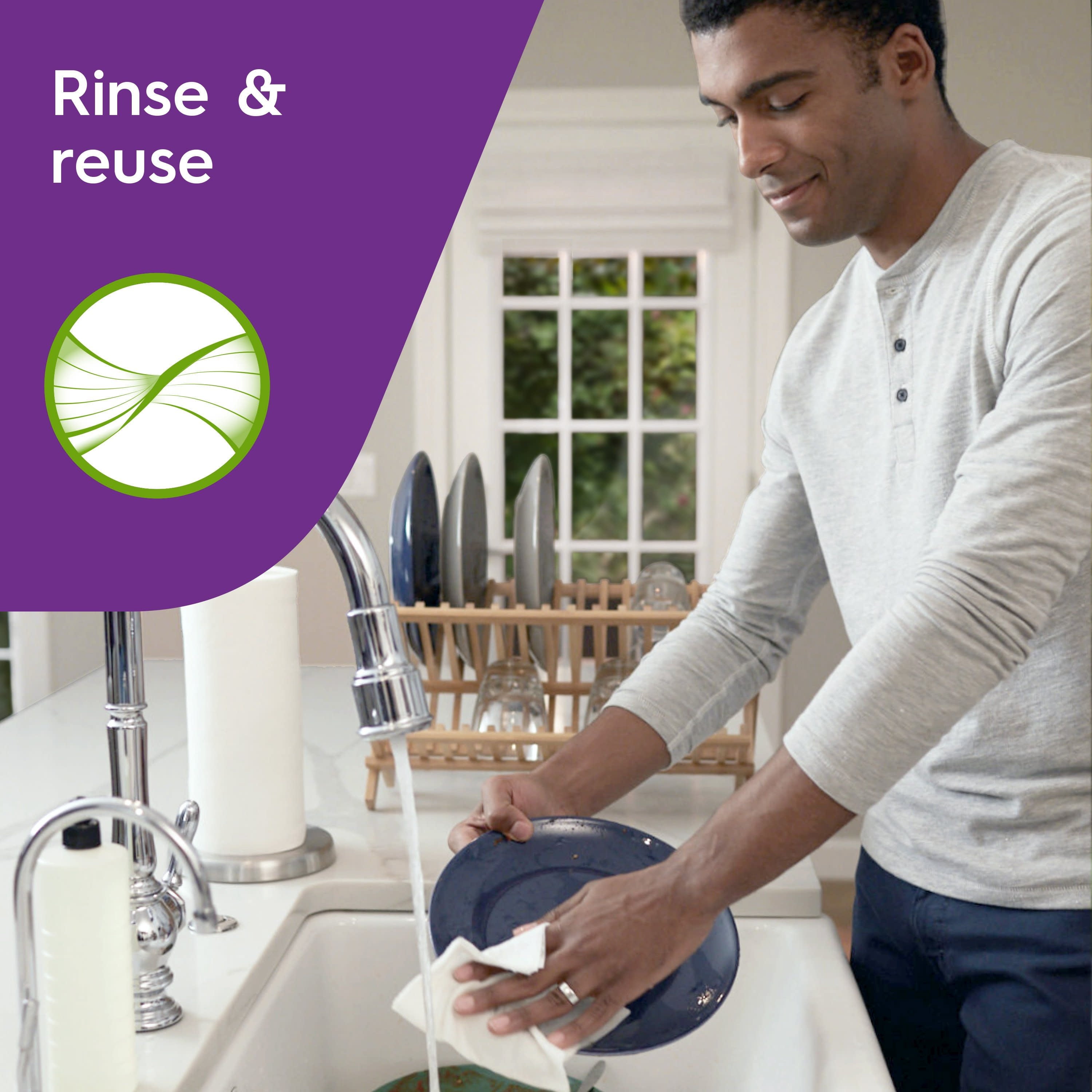 Viva Signature Cloth Paper Towels, 2 Triple Rolls (141 Sheets per Roll)