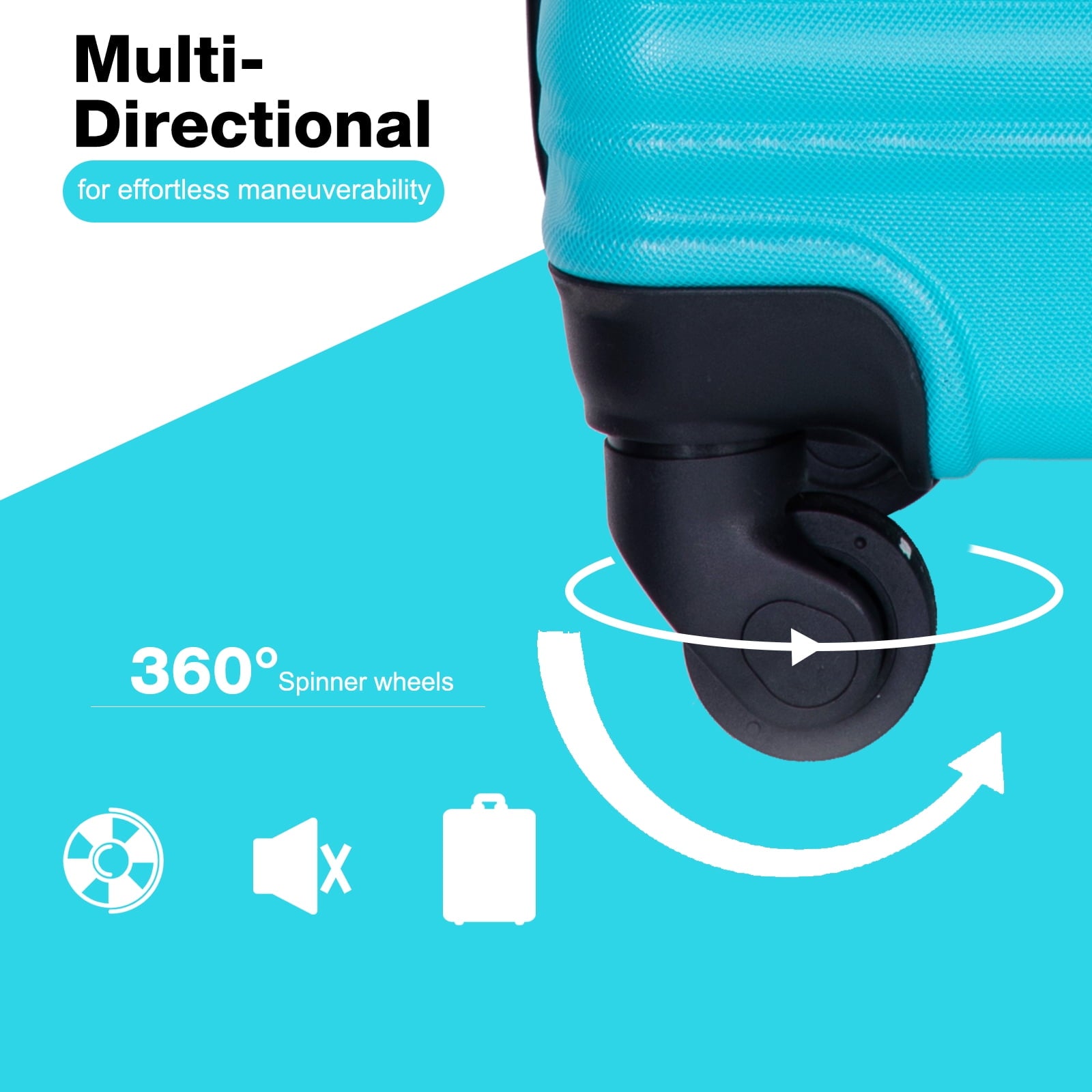 Travelhouse Underseat Hardshell Carry On Luggage 20