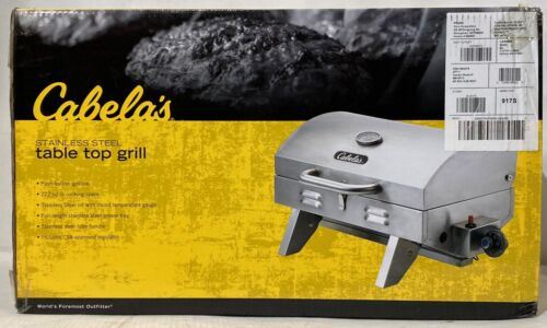 Cabela's SS Stainless Steel Tabletop Grill Propane NEW