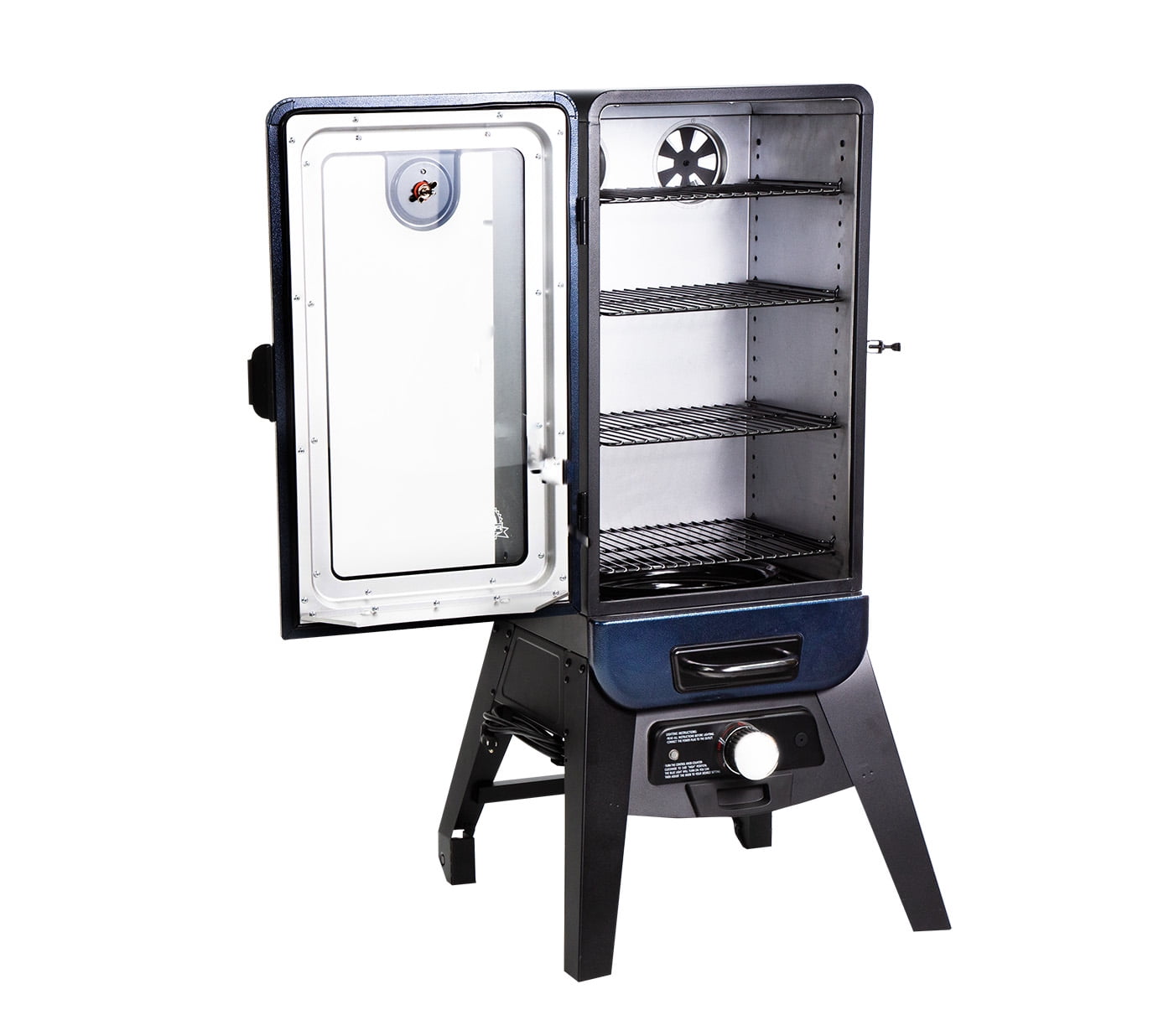 Pit Boss 3-Series Analog Vertical Smoker in Blue Hammertone - PBV3A1