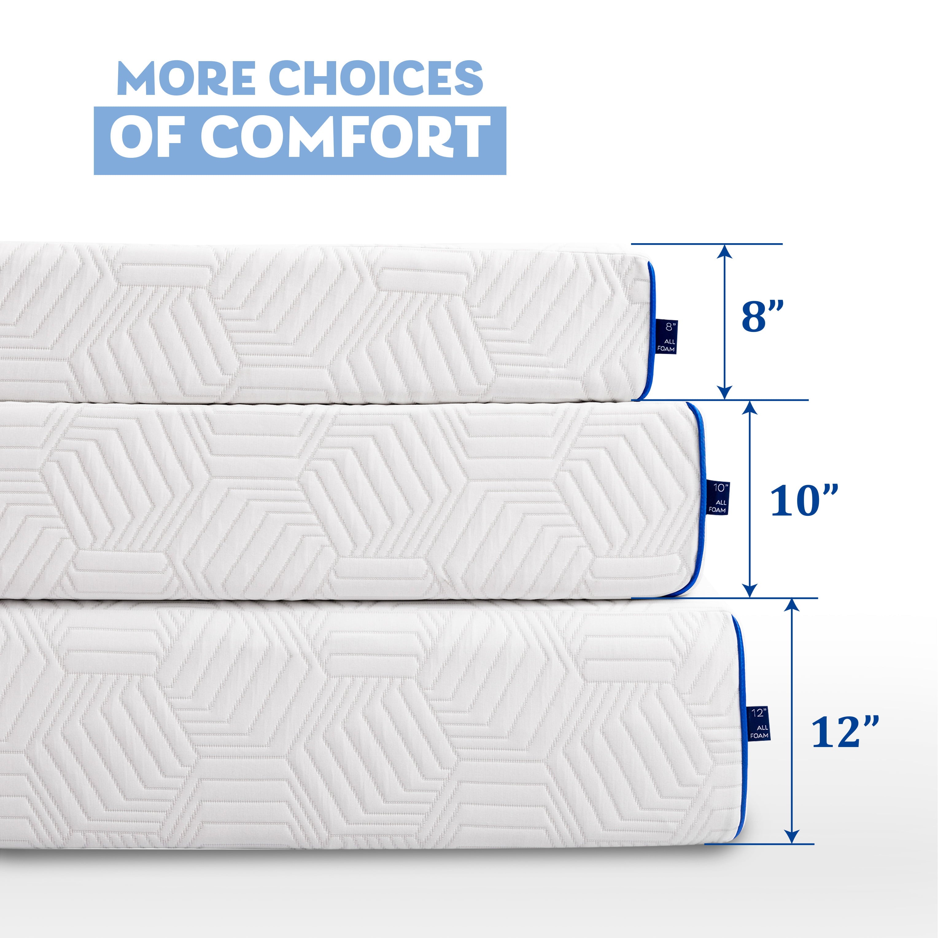 8 inch Green Tea Gel Infused Memory Foam Mattress in a Box, Twin