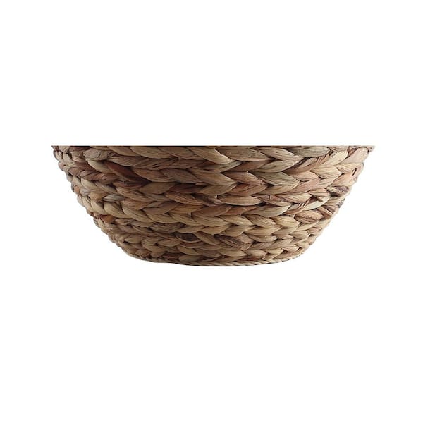 Alaro 24.5 in. Banana Leaf Basket LED Table Lamp, Natural