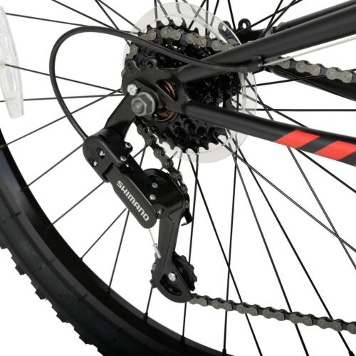 26" Shocker Mountain Bike Black/Red 18-Speed Full Suspension Hyper Trail Hike