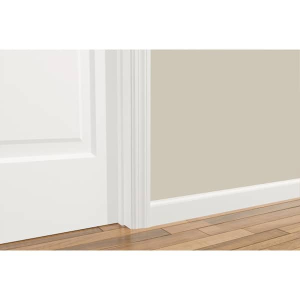 WM 623 9/16 in. x 3-1/4 in. x 96 in. Primed Finger-Jointed Pine Wood Base Molding Pro Pack (6-Pack)