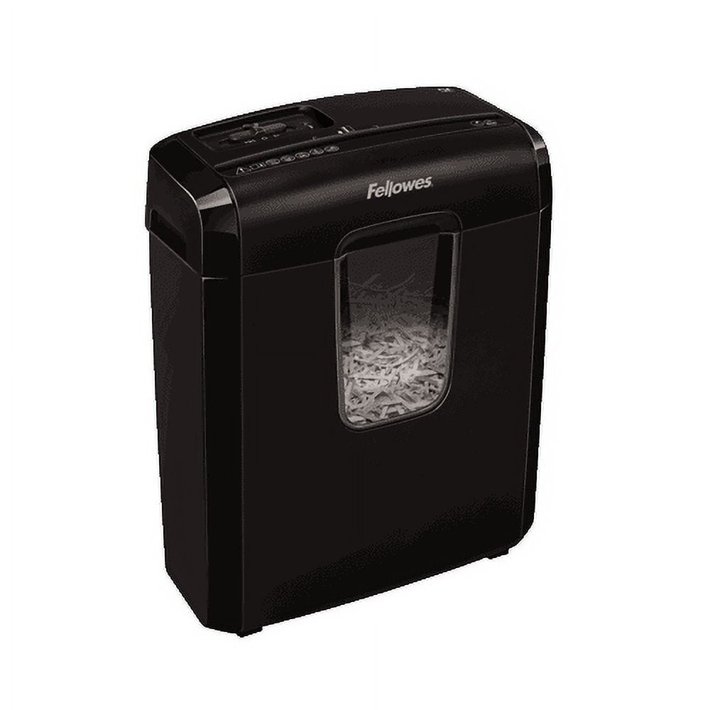Fellowes Powershred 6C Cross-Cut Shredder, Black