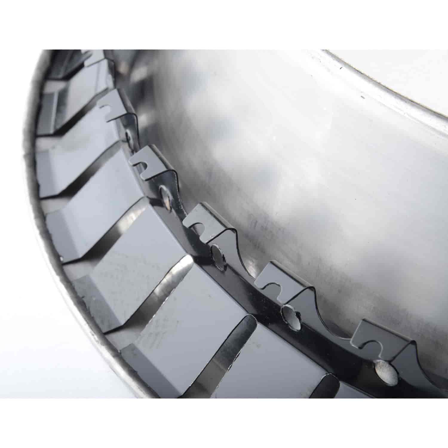 JEGS 681282 Stainless Steel Trim Ring Fits JEGS 15 in. x 8 in. Rally Wheels 3 in