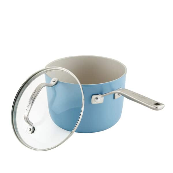 Anodized Ceramic Nonstick 9-Piece Aluminum Nonstick Cookware Set in Blue Velvet