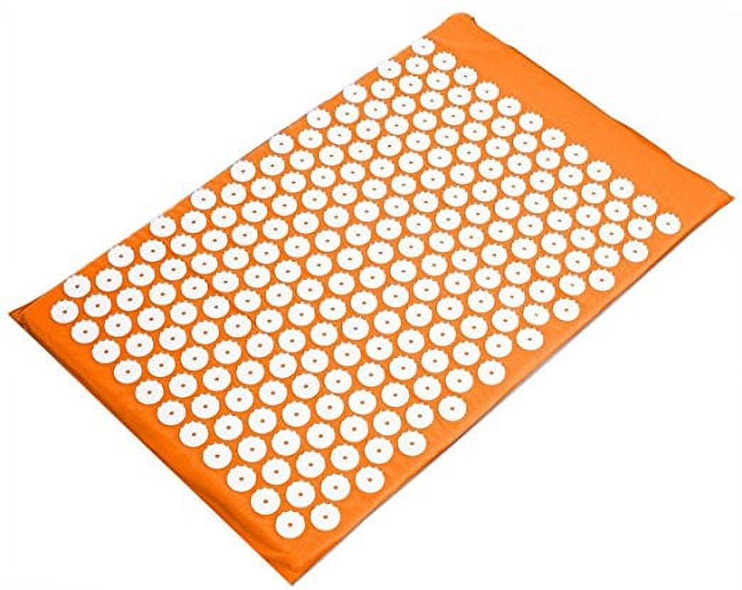 BalanceFrom Acupressure Yoga Mat and Pillow Set for Back and Neck Pain Relief and Muscle Relaxation Massage