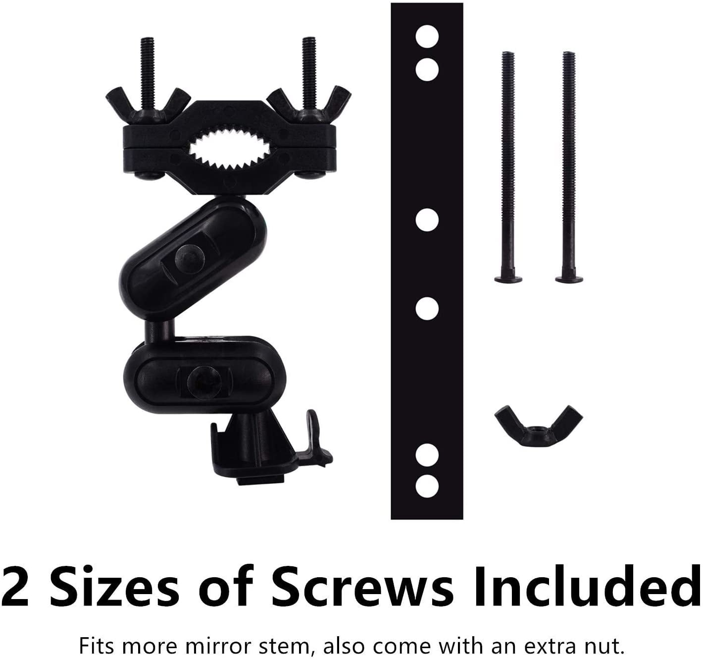 iSaddle Dash Cam Mirror Mount Holder - Professional Rearview Mirror Dash Cam Mount Holder with Various Joints fits 99% On-Dash Mounted Cameras