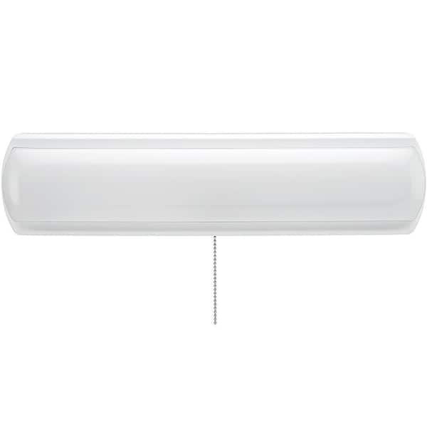 18 in. LED Flush Mount Closet Light with Pull Chain 1200 Lumens 4000K Bright White 16-Watt ENERGY STAR