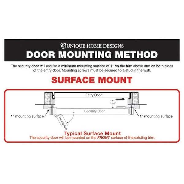 36 in. x 80 in. Sunfire Copperclad Right-Hand Surface Mount Aluminum Security Door with Desert Sand Perforated Screen