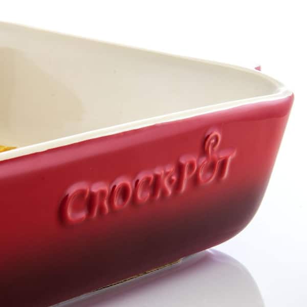 Artisan 5.6 Qt. Red Stoneware Bake Pan