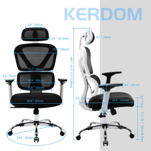 BIG SALE! Ergonomic Home Office Chair High Back Gaming Chair Headrest & Armrests