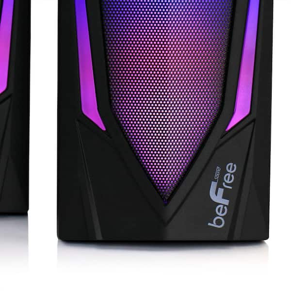 2.0 Computer Gaming Speakers with LED RGB Lights