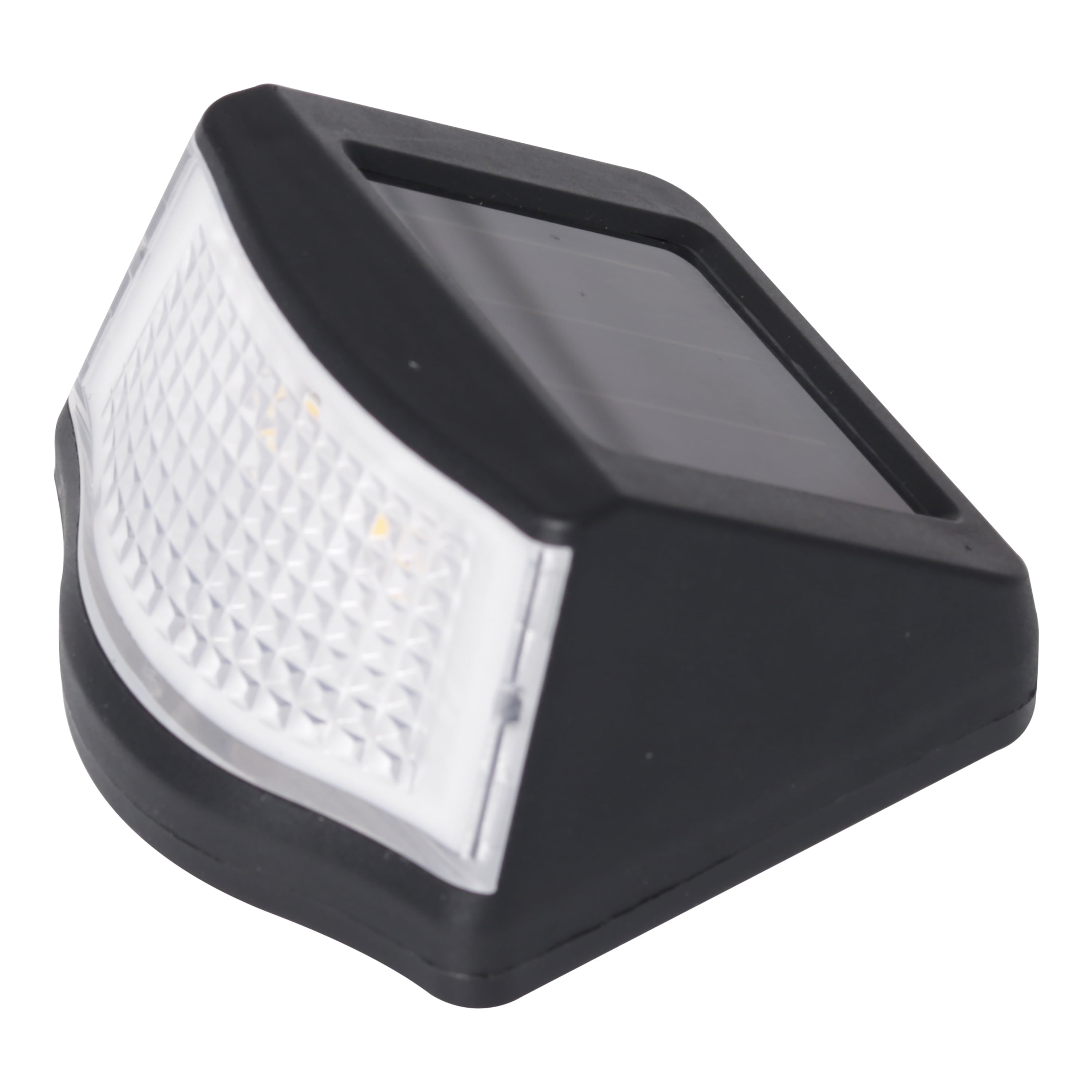 Mainstays Solar Powered Black Mountable LED Step Light, 3 Lumens (6 Count)