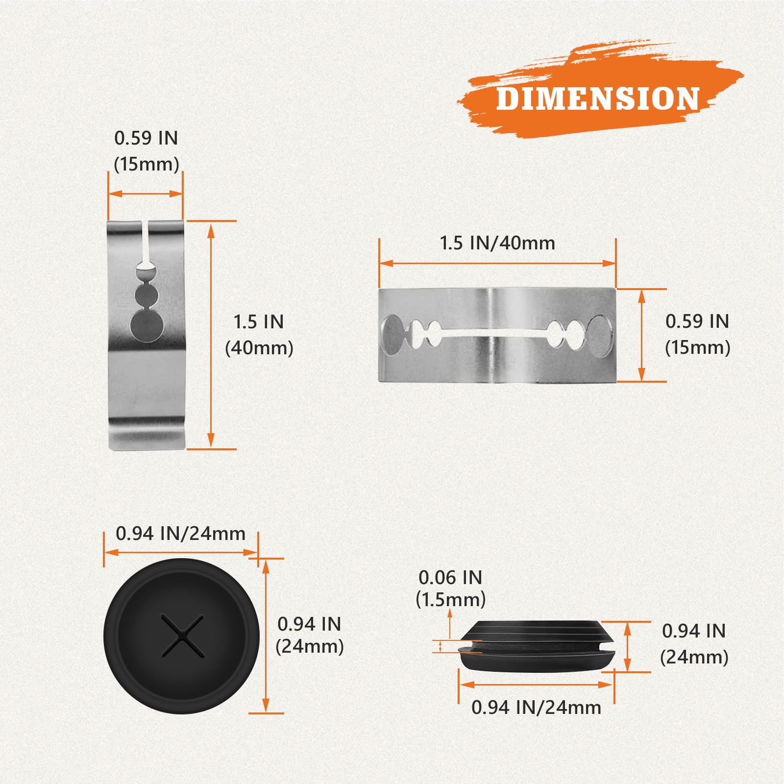 YAOAWE 2-Pack Meat Probe Repalcement for Pit Boss Pellet Grills and Smokers, 3.5mm Temperature Probe for Pit Boss, with Probe Grommets and Probe Clips