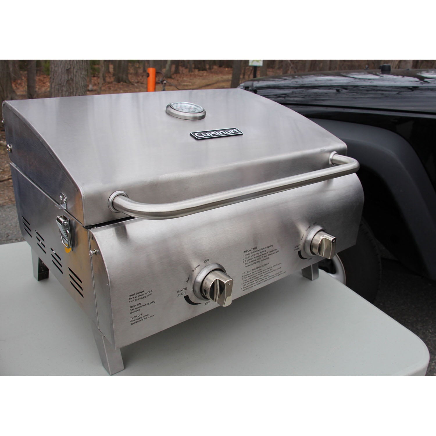 Chefs Style Stainless Tabletop Gas Grill