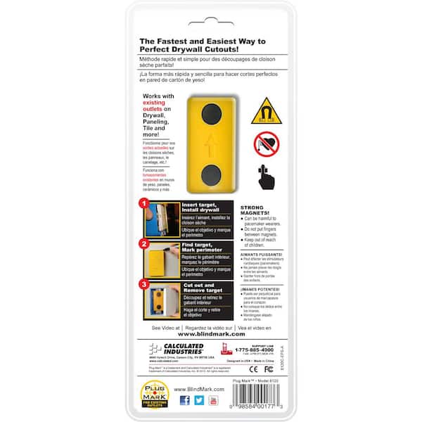 Plug Mark Magnetic Drywall Cutout Tool for Existing Outlets