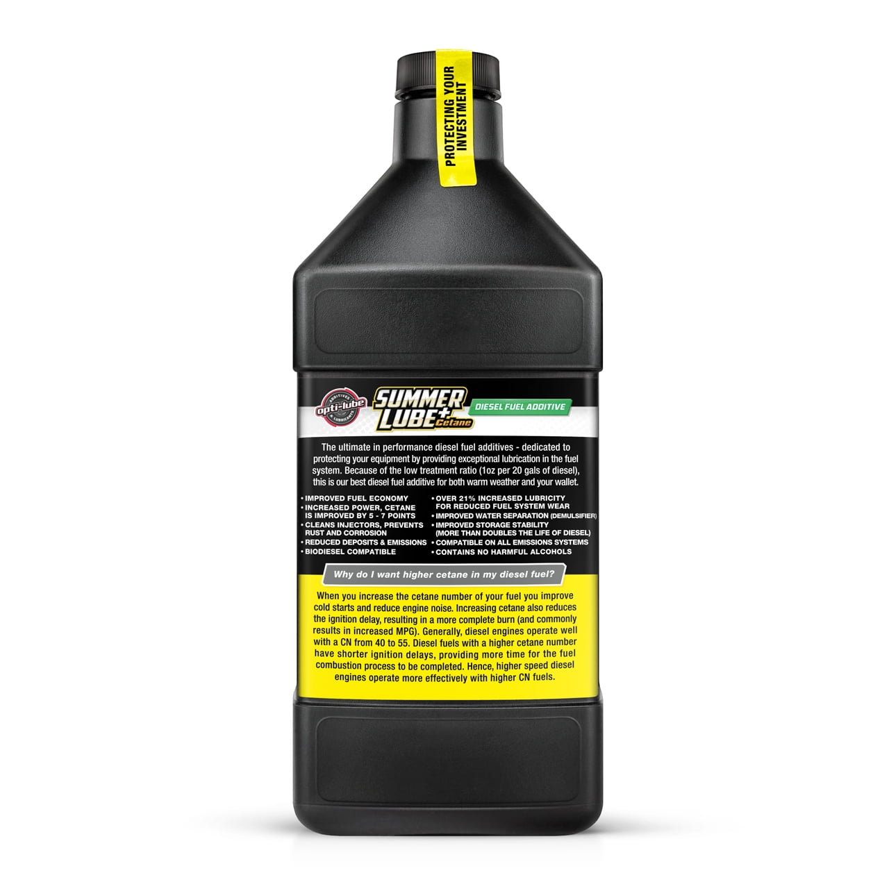 Opti-Lube Summer Lube +Cetane Diesel Fuel Additive: Quart (32oz)