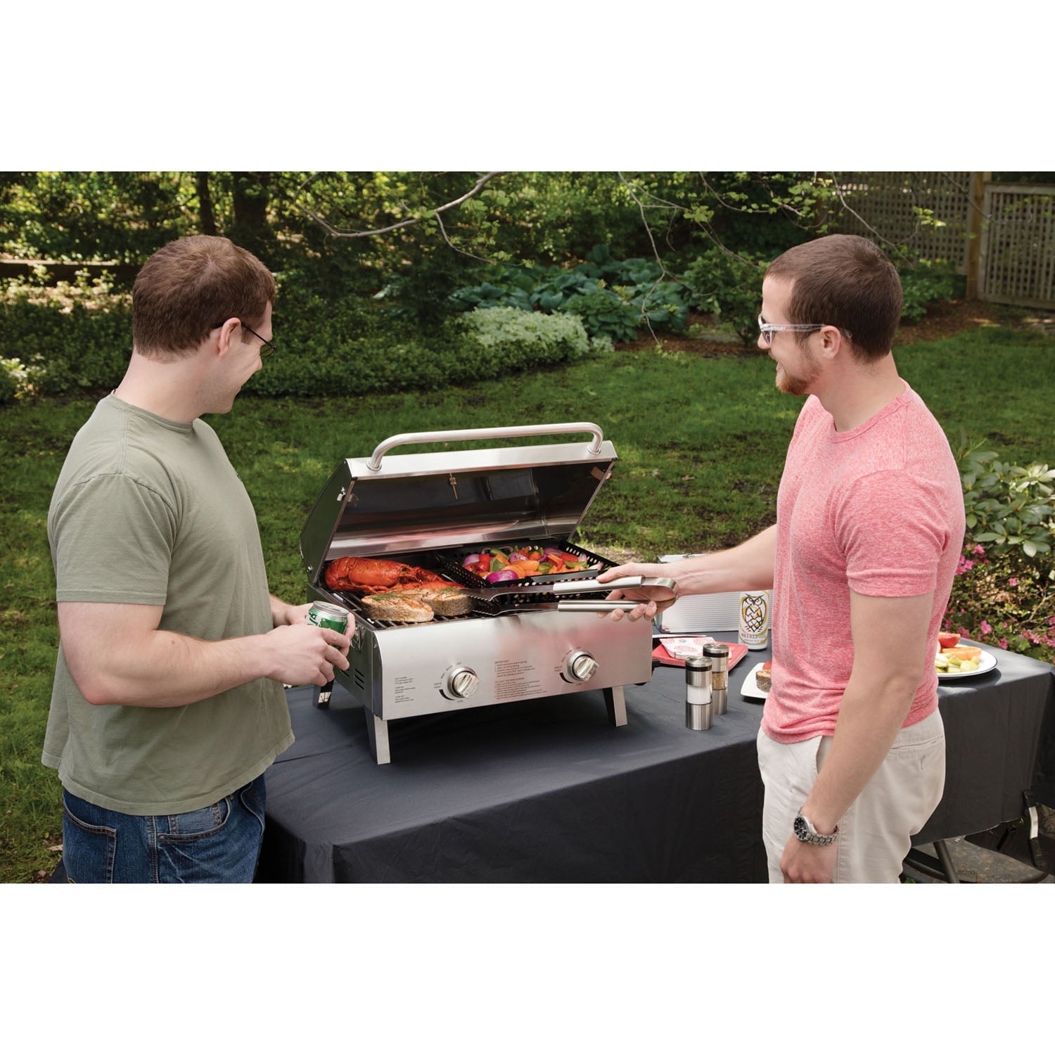 Chefs Style Stainless Tabletop Gas Grill